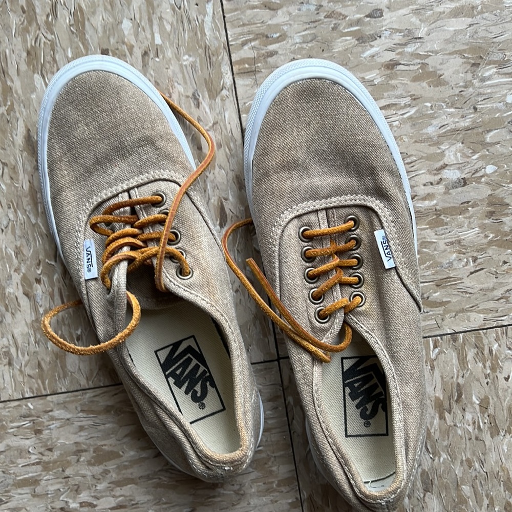 - Vans• Tan Lace Up Sneaker